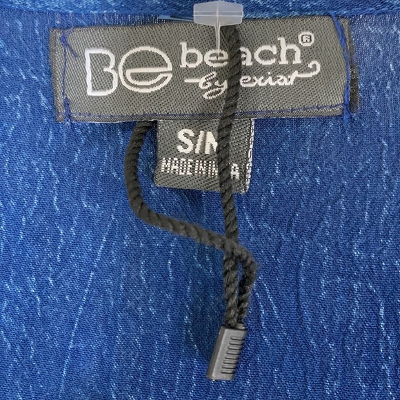 Be Beach by Exist S/M Boho Embellished Fringed Denim Swimsuit Cover Up. - Picture 2 of 8